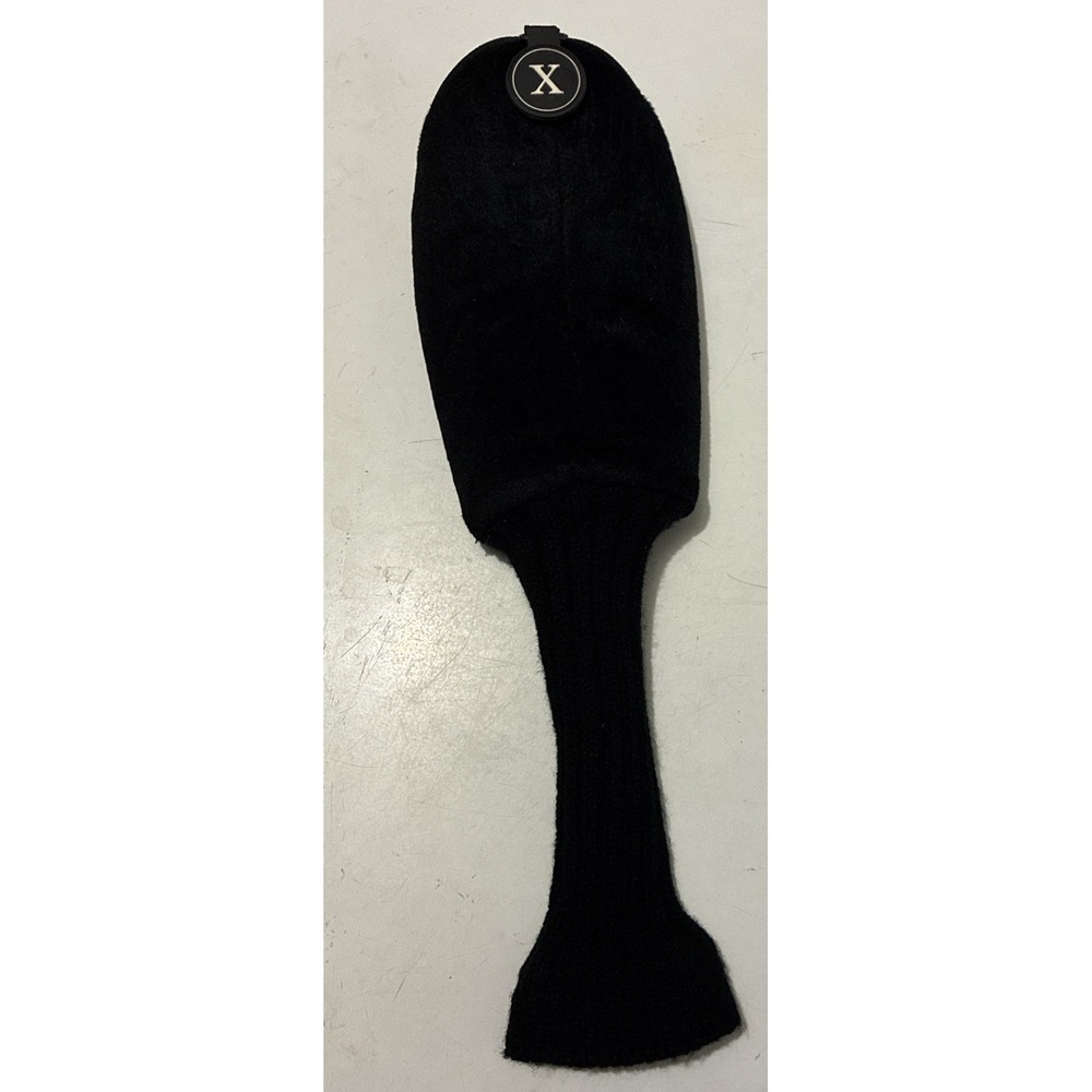 Wilson 'X' Wood Head Cover for Golf Club - Black Knit - 1 Headcover